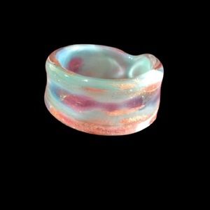 Venetian Glass Turquoise Ring